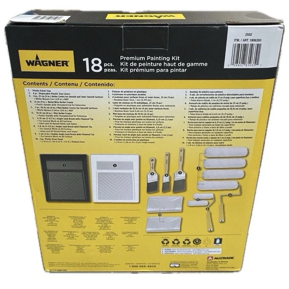 Wagner 18-piece Paint‎ Set . Brand New